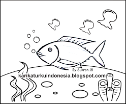 Oh iya, hari ini aku. Mewarnai Gambar Ikan Di Laut Gambar Mewarnai Hd