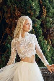 Kaufen kurzes top, weißes crop top, crop top spitze bei newchic. Hochzeit Crop Top Spitze Crop Top Crop Top Brautkleid Crop Etsy