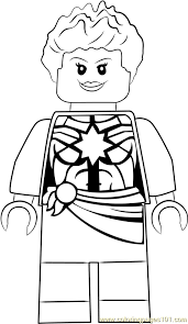 These downloadable lego marvel coloring pages are a great way for kids to keep themselves entertained while boosting their creativity and matching skills. Lego Captain Marvel Aka Carol Danvers Coloring Page For Kids Free Lego Printable Coloring Pages Online For Kids Coloringpages101 Com Coloring Pages For Kids
