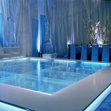 Acrylic Stage For Fire And Ice Party Maybe Floating Candles Underneath Dance Floor Wedding Dance Floor Pool Wedding