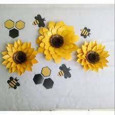 Cara menanam bunga kertas di pot yang baik Sun Flowers Bunga Matahari Paperflowers Shopee Indonesia