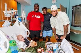 Children's of Alabama was filled with smiles and inspiration as Alabama  Football players came and visited our inpatients! Their spirit and kindness  made a lasting impact ❤️🤍 Roll Tide!