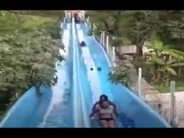 My BOOBS FELL OUT on the water slide - YouTube