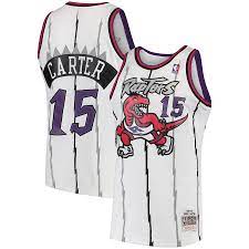 Reversible practice tank top (white/purple). Men S Toronto Raptors Vince Carter Mitchell Ness White 1997 98 Hardwood Classics Swingman Jersey