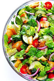 Fattoush Salad Recipe Green Salad Recipes Salad Recipes Salad Dressing Recipes