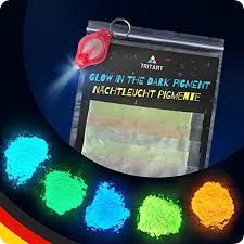Lampe selber bauen mit der anleitung von hornbach: Tritart Phosphoreszierendes Glow Pulver Neon Farbpulver 5 X 20g Set Pigmente Nachtleuchtend Gratis Uv Lampe Leuchtfarbe Schwarzlicht Leuchtende Farben