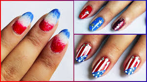 Break out the red, white and blue nail polish, ladies—because the first long weekend of the summer is almost here! Memorial Day Nail Art Designs Images Pictures July Nails Fourth Of July Nails 4th Of July Nails