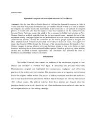 PDF) After the Reconquest: the state of the missions in New Mexico