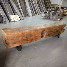 Rustic Barn Beam Bench By Barnboardstore Com 12x12 Hand Hewn Beam Sanded And Finished Then Mounte Barn Wood Projects Hand Hewn Beams Reclaimed Wood Projects