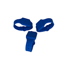 Pulseiras RFID de silicone UHF ajustáveis e reutilizáveis