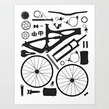 Bike Parts Vector Illustration Bike Ibis Cycles Bikes