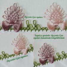 Resimdeki Oyanin Yapilisini Youtube Aysenin Igne Oyalari Kanalinda Izleyebilirsiniz Goznuru Namazbasortusu Ben Crochet Borders Embroidery Place Card Holders
