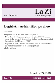 Legislatia privind achizitiile publice actualizata 24 septembrie 2019 editura hamangiu. LegislaÈ›ia AchiziÈ›iilor Publice Cod 707 Actualizat La 07 01 2020 Beckshop