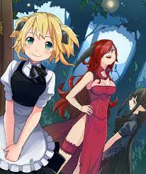 aletta, kuro, and aka no joou (isekai shokudou) drawn by kugatsu_takaaki |  Danbooru