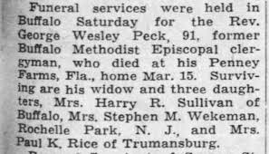 Rev George Wesley Peck Jr. (1849-1940)