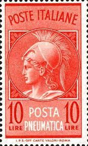 Testa Di Minerva In Cornice Rotonda Francobolli Banconota Italia