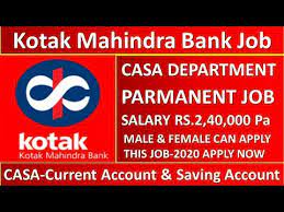 With icici bank casa family, all your banking needs can now be catered to by a single 'family' bank. Kotak Mahindra Bank Casa Assistant Acquisition Manager Job 2020 Employmentguruji Youtube