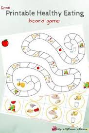 Kids Kitchen Free Printable Board Game For Teaching Kids About Healthy Eating Includes Info Healthy Eating Games Food Games For Kids Healthy Food Activities