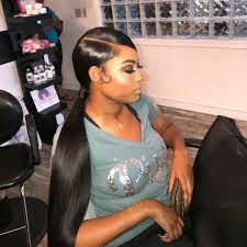Twitter Ig Pinterest Whodafuckislaje For Poppin Errthang Weave Ponytail Hairstyles Side Ponytail Hairstyles Ponytail Hairstyles