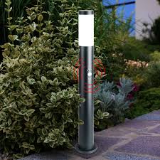 Wegeleuchten kaufen und bestellen außenleuchten finden sie online und in ihrem obi markt vor ort obi alles für heim haus garten und bau. Gartenlampe Mit Bewegungsmelder Anthrazit Gartenstehlampe Edelstahl E27 Wegeleuchte Garten 3 Sensoreinstellungen 1x E27 H 80 Cm Kaufen Bei Www Etc Shop De Gmbh Co Kg