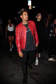 Vic Mensa Red Leather Jacket Vic Mensa Leather Jacket
