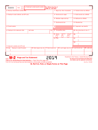 Printable 2019 federal tax forms are listed below along with their most commonly filed supporting irs schedules, worksheets, 2019 tax tables, and instructions for easy one page access. 2019 Form Irs W 2 Fill Online Printable Fillable Blank Pdffiller