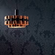 Papier peint vinyle sur intissé motif direction bois noir. Casa Padrino Papier Peint En Textile Baroque Noir Gris 10 05 X 0 53 M Papier Peint De Salon De Luxe