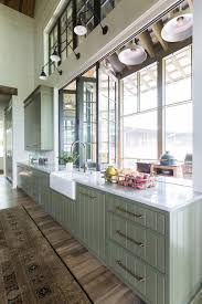 Bayfront Rustic Hideaway Sub Zero Wolf And Cove Kitchens Traditional Kitchen Design Spacious Kitchens Green Kitchen Cabinets