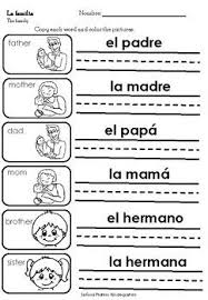 La Familia Kindergarten By Senora Platero Teachers Pay Teachers In 2020 Beginner Spanish Worksheets Spanish Lessons For Kids Elementary Spanish