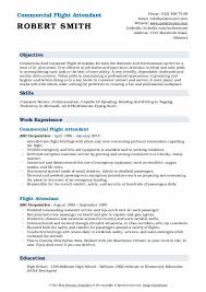 flight attendant resume samples