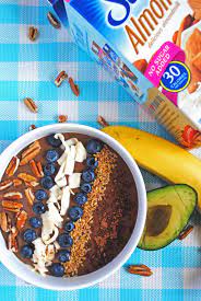 Chocolate Smoothie Bowl With Banana And Avocado Emilie Eats Recipe Nutribullet Recipes Avocado Smoothie Bowl Nutribullet Smoothie Recipes