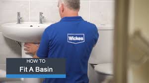 wickes how to fit a basin & taps youtube
