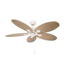 Available for either indoor or outdoor scenarios, they add a delightful ambiance to any room or patio. Phuket White Ceiling Fan With Abs Plastc Rattan Look Blades By La Creu