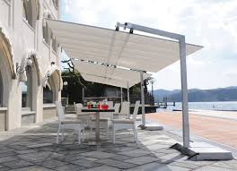 Fim Flexy Aluminum 8 X 12 Rectangular Offset Umbrella In 2021 Modern Patio Furniture Patio Umbrellas Patio
