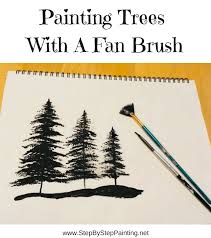 How to paint a tree in acrylicpink cherry blossom tree painting / cotton buds painting techniquehow to paint a tree acrylic painting techniquesbath sponge &. Painting Trees With A Fan Brush Step By Step Acrylic Painting