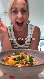 Rotisserie Chicken Rice Salad in a Bag, I just had to give this a go after  seeing it everywhere! , I went with an Asian style flavour. , 1 Rotisserie  Chicken, 1 packet microwave Jasmin rice , 1/2 cup ...