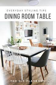 Everyday Styling Tips For Your Dining Room Table Diy Playbook Dining Room Table Marble Dining Room Table Diy Dining Room Table