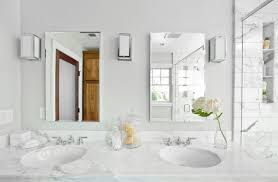 Finish the design by using basic, white subway tiles to frame the focal wall. Bathroom Ideas Carrara Marble Home Decor Interior Design Ideas