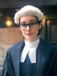Lady Mary prosecuting a naughty MP in Anatomy of a Scandal being shown