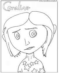 Free printable coraline coloring pages for kids. Coraline Colouring Pages Page 2 For My Littles Pinterest Coloring Books Coraline Art Halloween Coloring Pages
