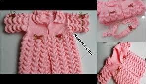 Kabaran Dalgali Ornek Ile Pembe Kiz Yelek Orgu Modelleri Yelek Pembe