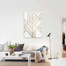 Salon Scandinave Tableau Art Deco Geometry De Elisabeth Fredriksson Residences Decoration Magazine Tableau Deco Salon Deco Salon Design Deco Salon