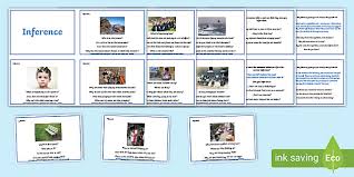Add this set of 100 informational text and literature cards to your classroom routine and watch students' comprehension skills soar! Guided Reading Inference Activities Printable Task Cards