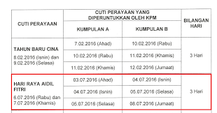 Hari raya aidilfitri 2016 is an application for android dedicated to muslim people. Tarikh Cuti Sekolah Sempena Hari Raya 2016