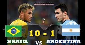 Brazil beat its south american rival argentina on tuesday in an international friendly in saudi arabia, as miranda headed home a neymar . Sports Brasil 10 Vs Argentina 1