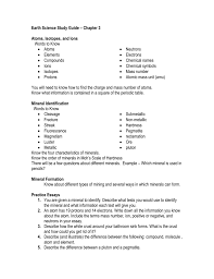 Who is given credit for creation of the periodic table? Earth Science Study Guide Chapter 3
