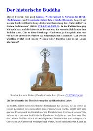 Of the founder of buddhism. Der Historische Buddha