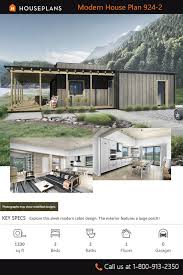 Compact Cabins Simple Living In 1000 Square Feet Or Less Cabin Style House Plan 2 Beds 2 Baths 1230 Sq Ft Plan 924 2 In 2020 House Plans Dream House Plans Cabin Design
