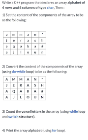 In fact, the word alphabet itself is made up of the names of the first two greek letters (alpha + beta). Solved Write A C Program That Declares An Array Alphabet Chegg Com