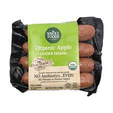 Food handmade health, household & baby care home & business services home & kitchen industrial & scientific just for prime kindle store luggage & travel gear luxury stores magazine subscriptions movies & tv musical instruments. Organic Apple Chicken Sausage 12 Oz Whole Foods Market Whole Foods Market
